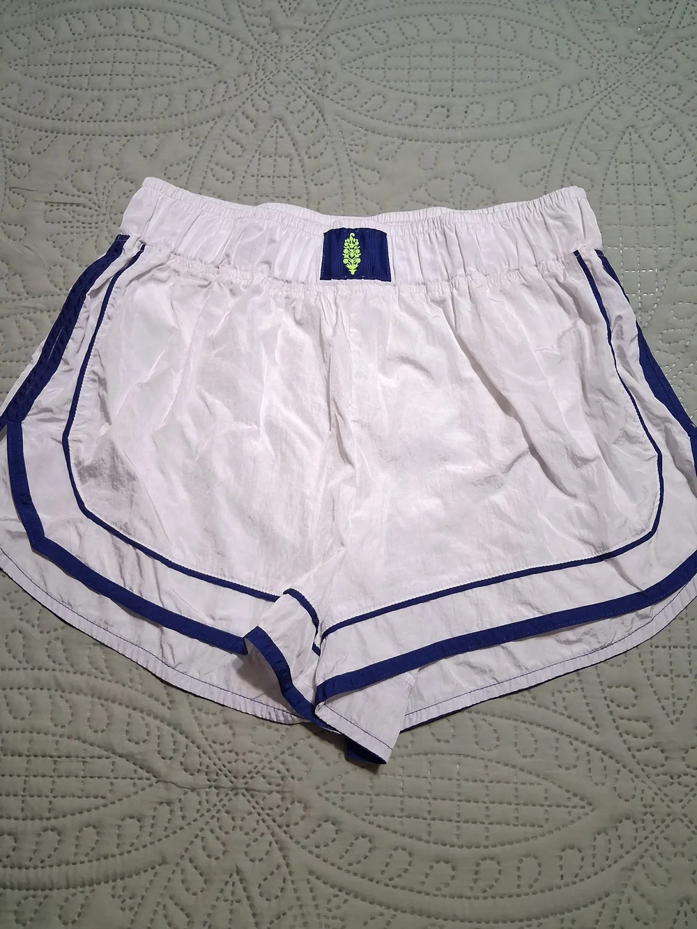 FP Movement by Free People White Athletic Shorts with Navy Trim - Picture 5 of 6